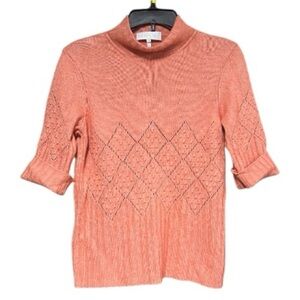 Escada Mocked Neck Cashmere Blend Sweater